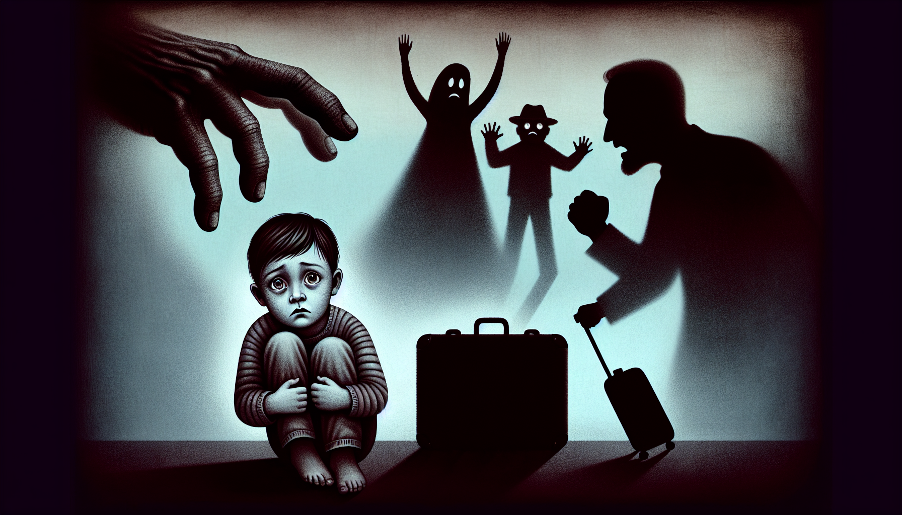 Illustration of a child with a worried expression