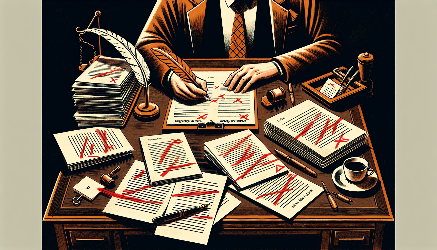 Illustration of updating personal records after divorce