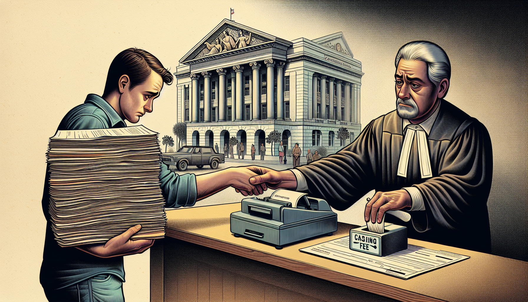 Filing Divorce Papers with the Court Clerk in California