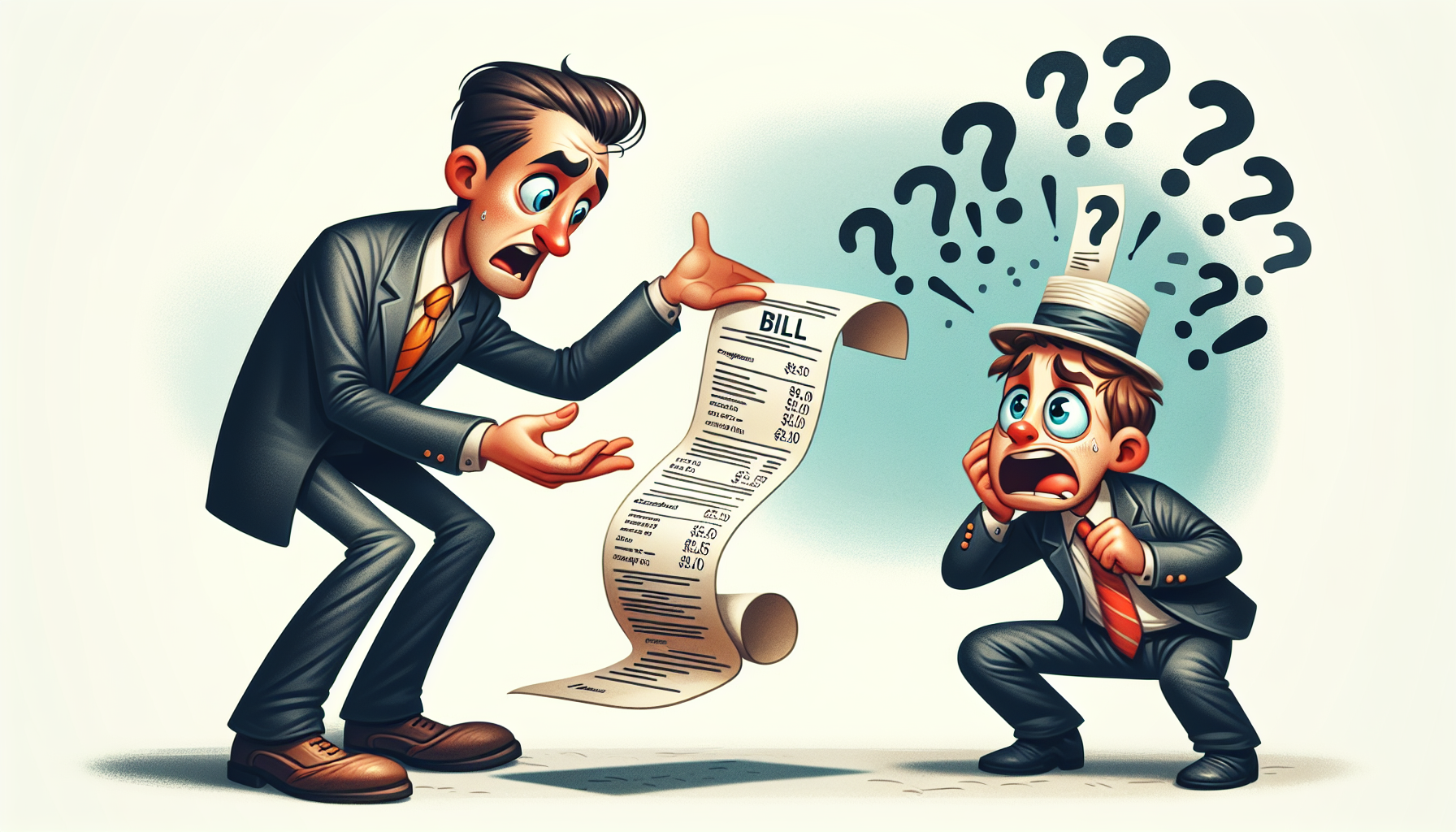 An illustration of unclear billing practices in a legal setting.