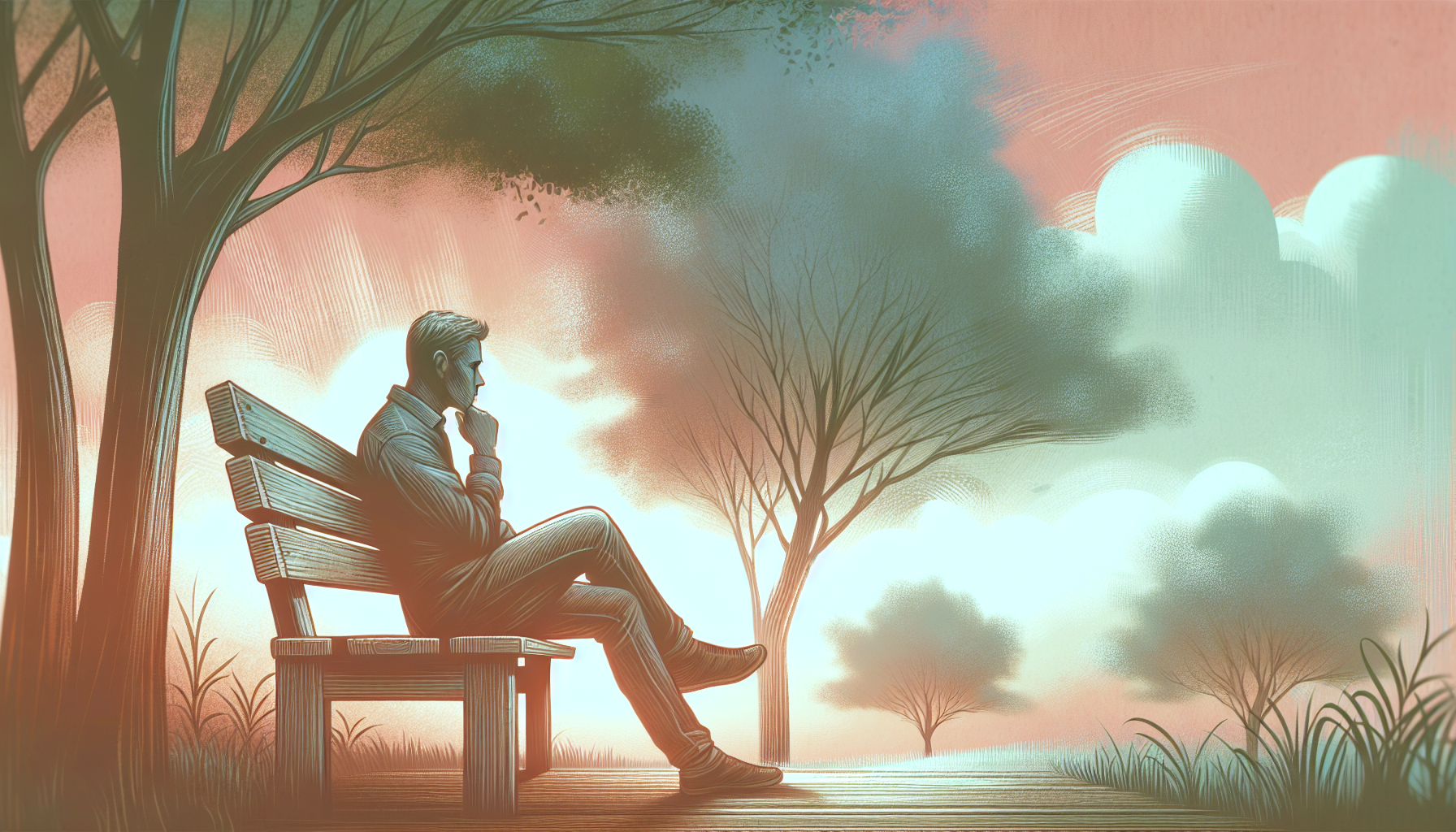 A person contemplating their emotions, representing the best way to tell your spouse you want a divorce.